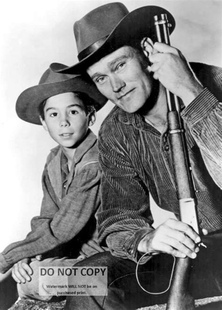 Chuck Connors And Johnny Crawford In "The Rifleman"