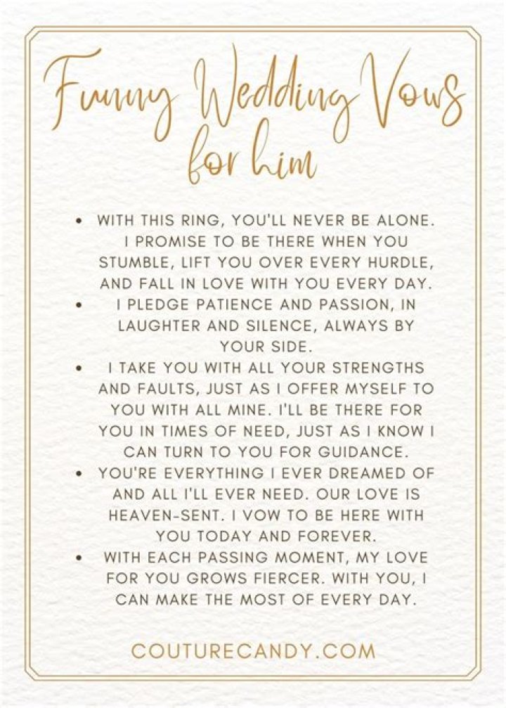 Cry Wedding Vows For Him