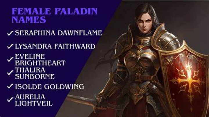 Female Paladin Names: Enchanting And Powerful Options