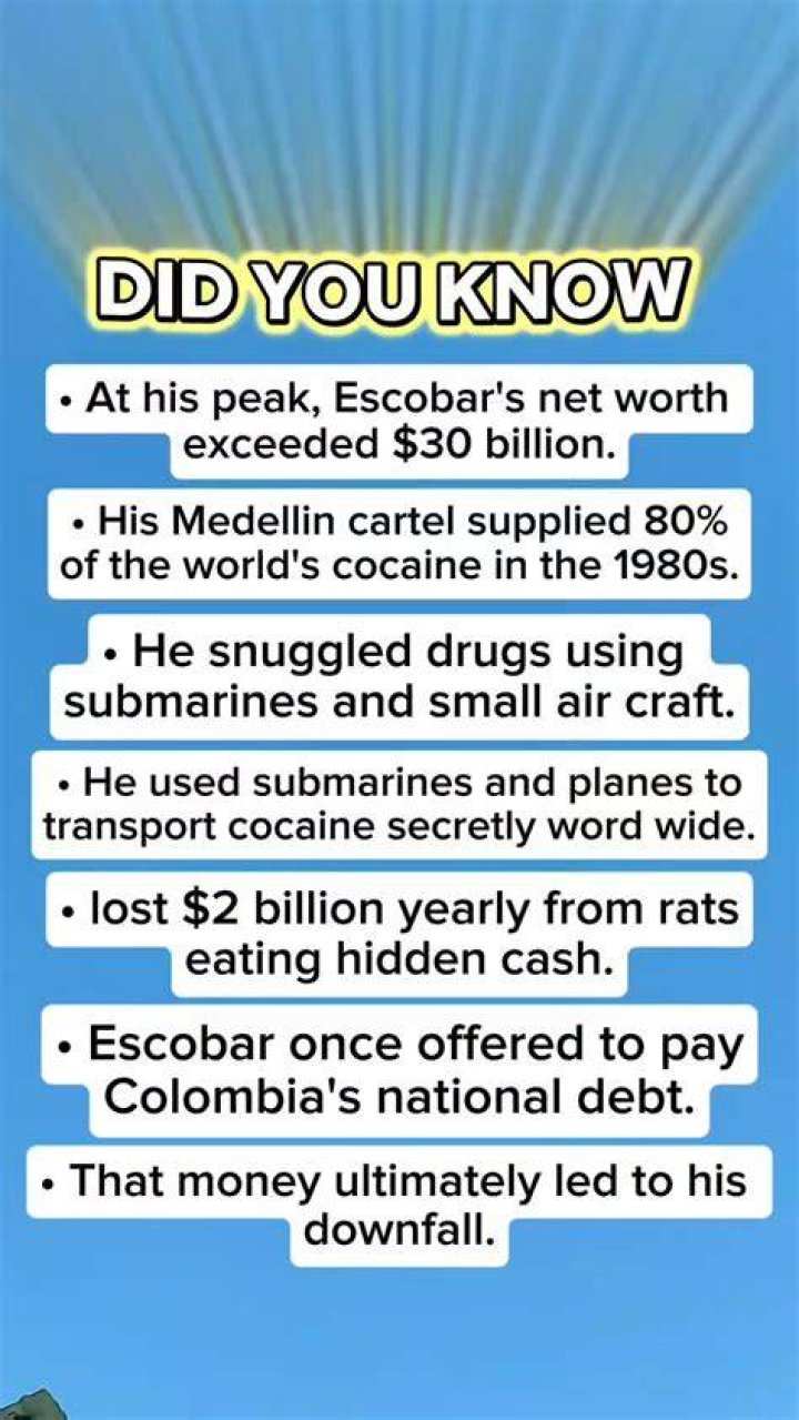 How Pablo Escobar's Drug Empire Made Millions Each Day
