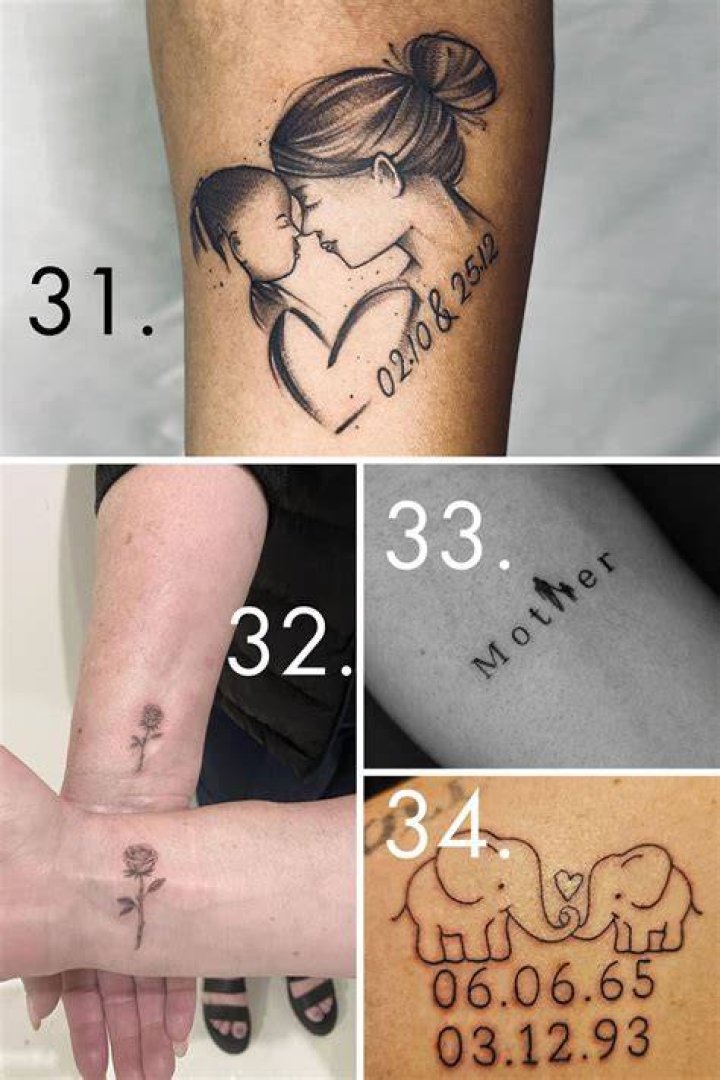 Mom And Son Tattoos That Celebrate Love
