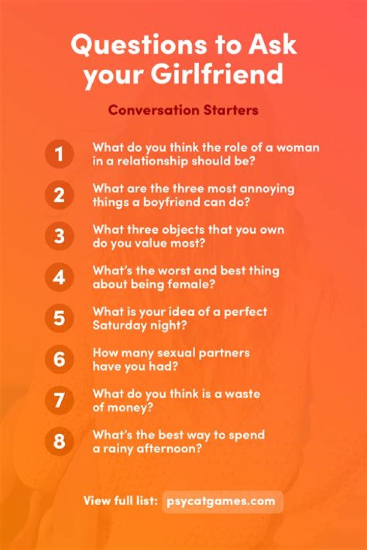 Starting Conversations With Your Girlfriend